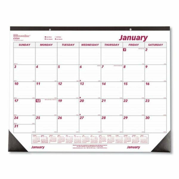 Supreme Supplies 21.75 x 17 in. Monthly Desk Pad Calendar, White SU3758391